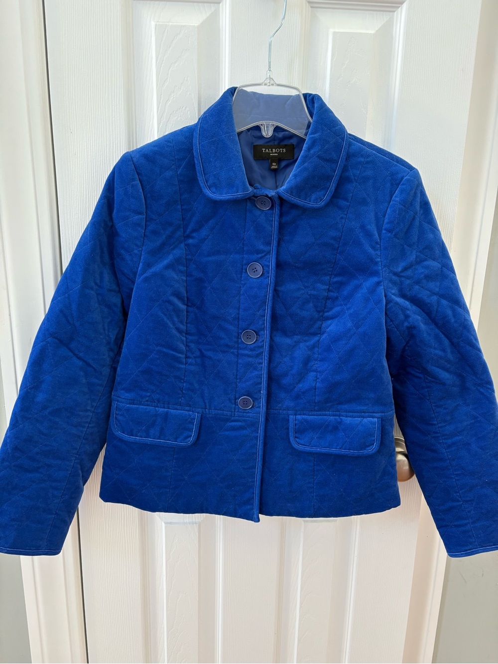 Talbots Quilted Blue Jacket